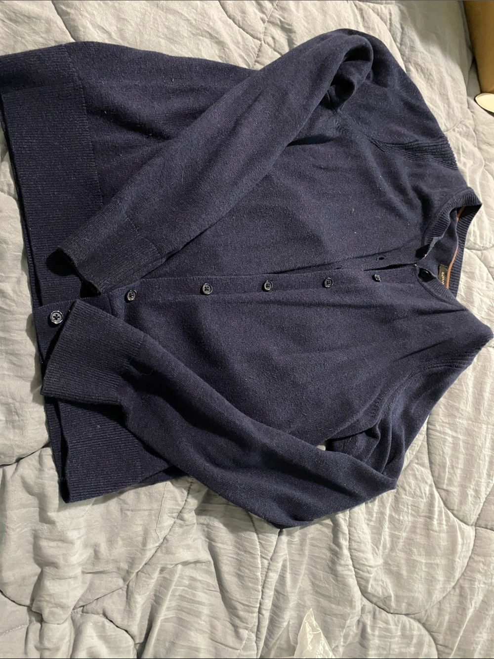 Banana Republic Navy Button-Front Cardigan